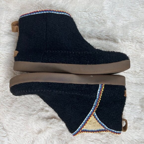 Sanuk Nice Bootak black ankle boots-8.5 - Picture 6 of 7